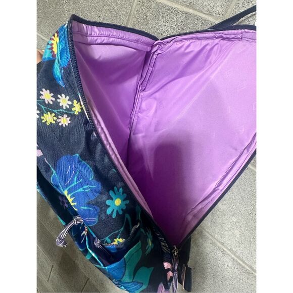 Vera Bradley Backpack Lighten Up Grand Firefly Floral Bag Water Repellent - Picture 6 of 9